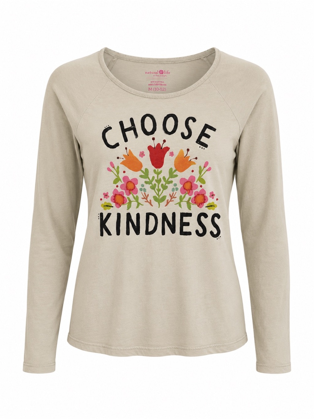Natural Life “Choose Kindness” Long Sleeve Tee Girls 10-12